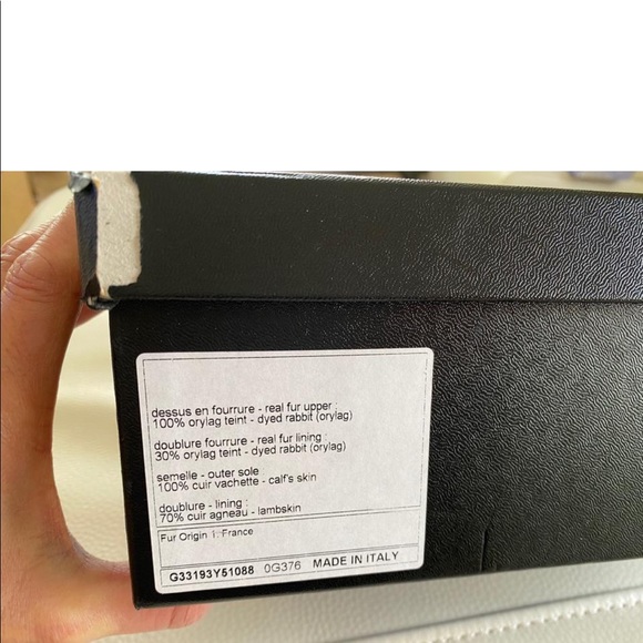 ‼️ SOLD ‼️ New - Fur Lambskin CC Mules Sandals - Picture 12 of 12